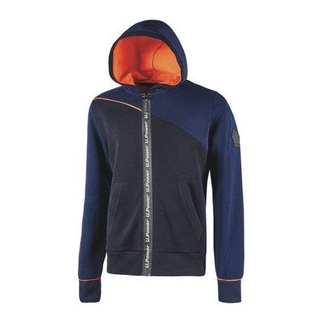 FELPA FULL ZIP + CAPPUCCIO JUPITER U-POWER