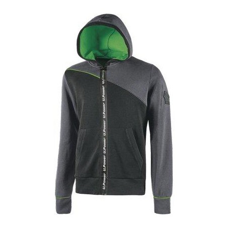 FELPA FULL ZIP + CAPPUCCIO JUPITER U-POWER
