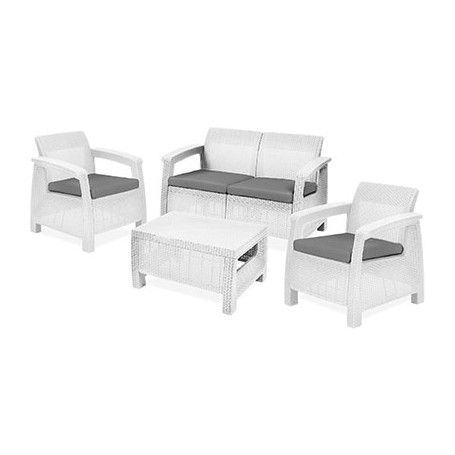 SET RATTAN CORFU LOUNGE KETER