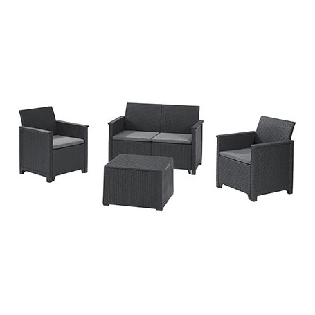 SET RATTAN EMMA LOUNGE KETER