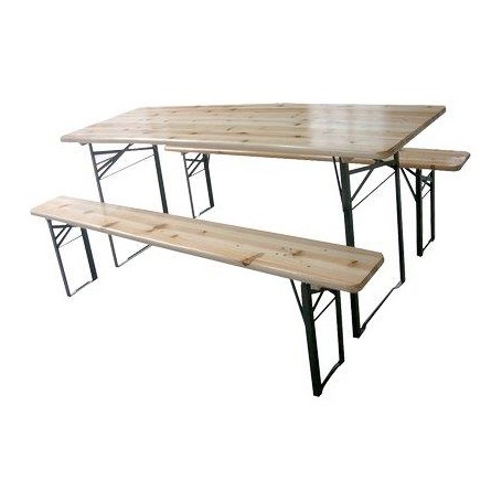 SET TAVOLO + PANCHE BIRRERIA 2 GAMBE DOMUS