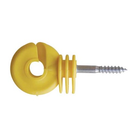 ISOLATORE ELETTRORECINZIONE OCCHIOLO VITE LEGNO