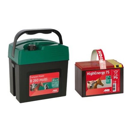 ELETTRORECINZIONE AKO B260 + BATTERIA 75 AH KERBL