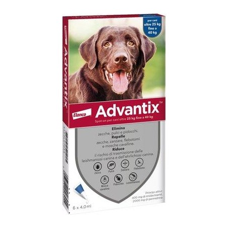 ANTIPARASSITARIO ADVANTIX CANI ELANCO