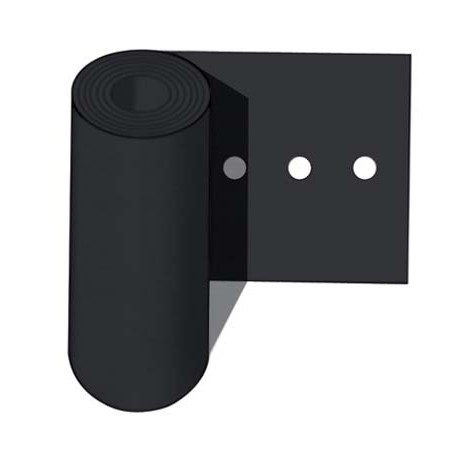 FOGLIA POLIETILENE NERA FORO SINGOLO