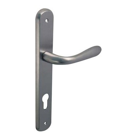 MANIGLIA GOCCIA CROMO PLACCA FORO SAGOMATO